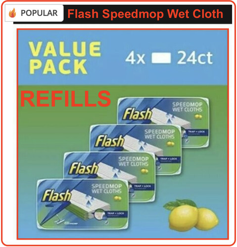 Flash speedmop wet cloths - flash,