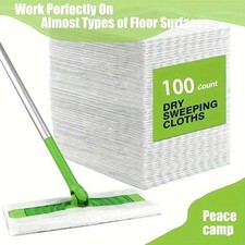 100x Dry Sweeping Cloths Pads